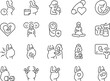 Pregnancy icon set. It included pregnant, mom, mother, Prenatal Care, and more icons. Editable Vector Stroke.
