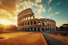 Beautiful Image Of The Famous Roman Colosseum