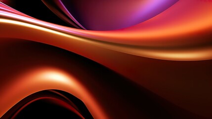 Poster - metallic abstract wavy