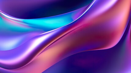 Poster - metallic abstract wavy
