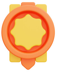 Wall Mural - 3d icon badge