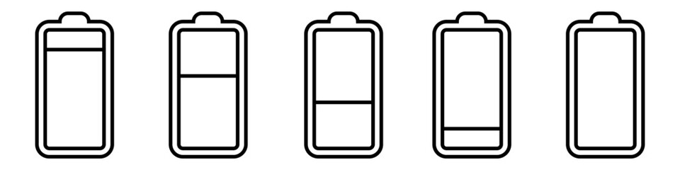 Wall Mural - Battery charge icon vector. indicator battery illustration symbol. accumulator logo.