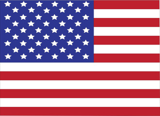 Poster - Map of US federal state of Colorado with the flag of the United States of America