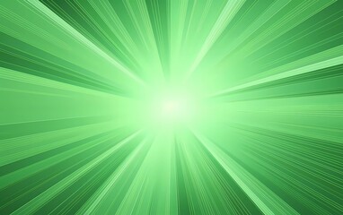 Poster - Abstract shining circle lines on light green background. Geometric striped art design. generative ai