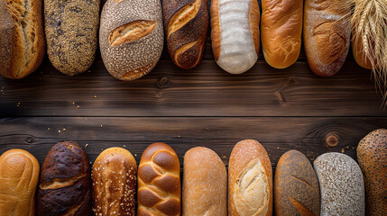 Wall Mural - bread on a table