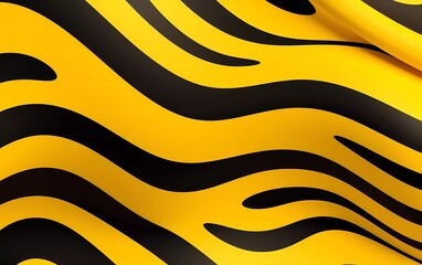 Poster - Modern hipster futuristic graphic abstract background. Yellow background with stripes. generative ai