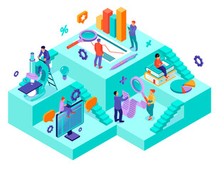 Sticker - Case study composition in isometric view