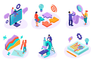 case study compositions in isometric view