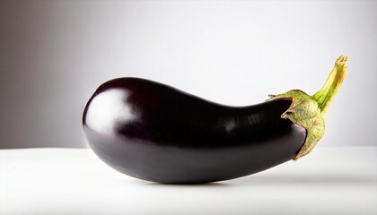 Wall Mural - eggplants isolated on white background