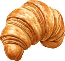 Golden Crescent: The Art Of Croissant Illustration