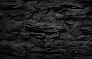 Aufkleber - Old vintage rustic aged antique wooden texture Dark black wood background