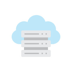 Poster - computer server icon - vector 