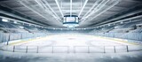 Fototapeta Boho - Hockey ice rink sport arena empty field - stadium