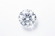 © LimeSky - Top view of loose high-quality brilliant round diamonds on white background