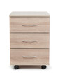 3 drawer wood office storage cabinet