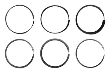 Enso zen stroke circle japanese brush symbol vector illustration.