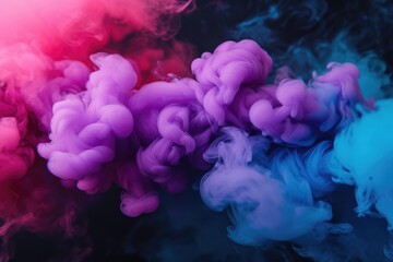 Aufkleber - A close-up view of a mixture of colored smoke. This vibrant image can be used for various purposes
