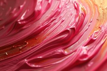 Poster - A detailed view of a painting in vibrant red and yellow colors. Perfect for adding a pop of color to any space
