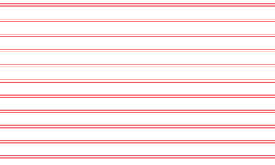 Aufkleber - abstract horizontal double red thin line pattern.