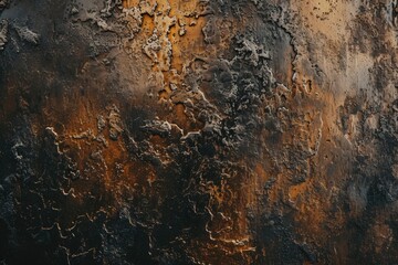 Poster - A close up of a rusted metal surface. Can be used as a background or texture for various design projects