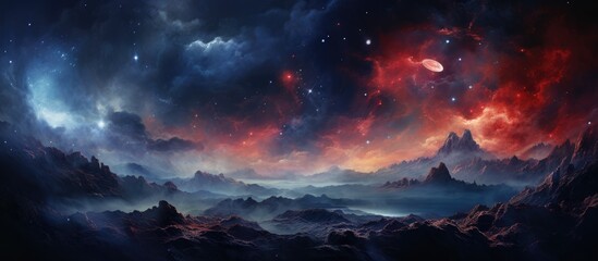 Wall Mural - Beautiful galaxy observed in space