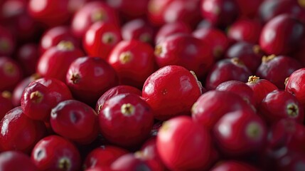 Aufkleber - A close-up view of a bunch of red cherries. Perfect for food and nutrition-related content