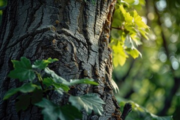 Poster - Close-up view of tree bark. Can be used as a background or texture in various projects