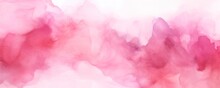 Pink Abstract Watercolor Background