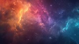 Fototapeta Kosmos - Colorful milkyway galaxy night stars family landscape
