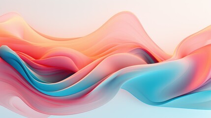 Aufkleber - Generative Art Fluid Colors Abstract Background. Vividly colored fluid shapes blend seamlessly in this abstract background, created using generative art algorithms for a dynamic visual experience.