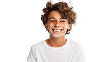 Brazil's Grinning Young Spectacled Lad On A Transparent Background