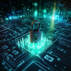 Poster - Data protection and cyber security on internet server network with secure login to protect privacy from attack 