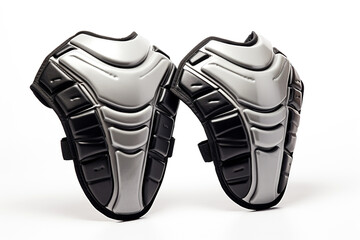 Rugby shoulder pads isolated on white background created with Generative Ai