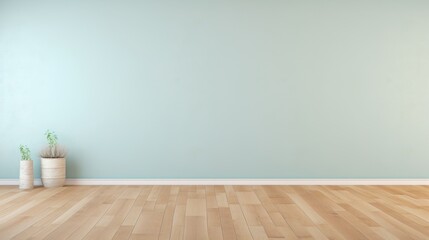 Aufkleber - interior modern bright room with row of plant. AI generated
