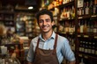 © Vorda Berge - Smiling male bartender at a vintage liquor store
