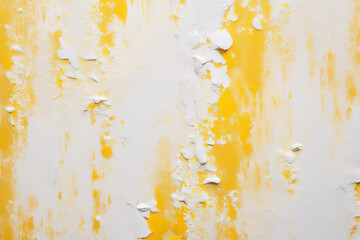 Canvas Print - White and yellow textured wall background painted.