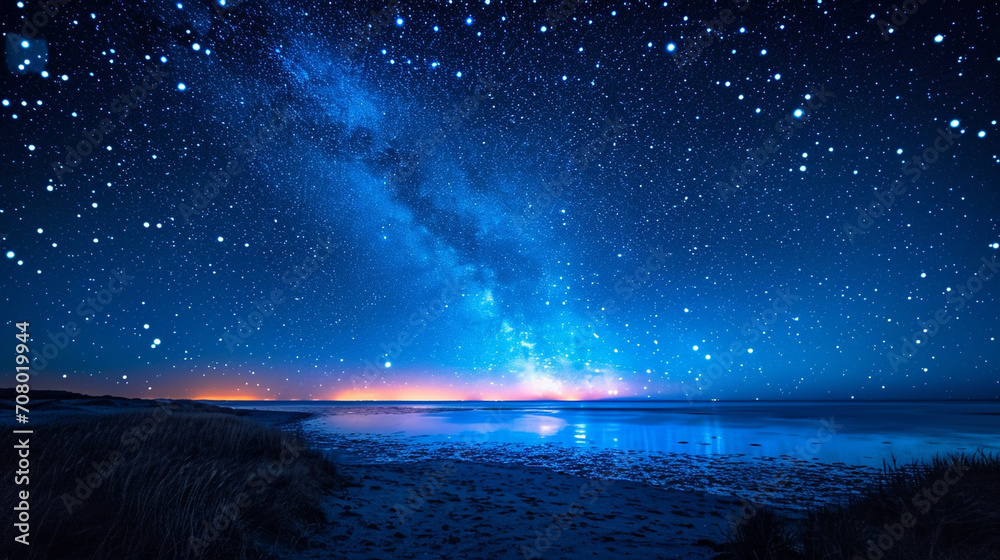 A celestial panorama featuring the iconic Gemini constellation, with ...