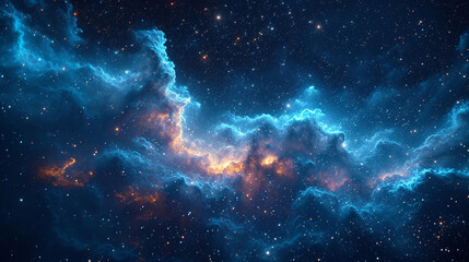 Wall Mural - An awe-inspiring cosmic canvas showcasing the majestic Taurus constellation, with the glowing presence of the star Aldebaran illuminating a celestial landscape.