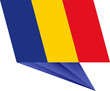 Romania pin flag