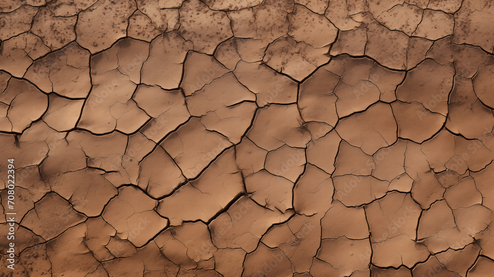 Fondo con textura de barro seco con grietas creadas por la sequía