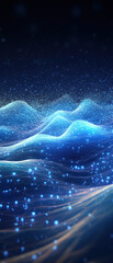Wall Mural - stunning nebula background in shades of blue and purple, capturing the beauty of the cosmos and star