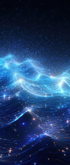 Wall Mural - stunning nebula background in shades of blue and purple, capturing the beauty of the cosmos and star