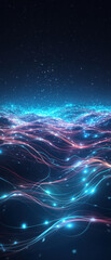 Wall Mural - stunning nebula background in shades of blue and purple, capturing the beauty of the cosmos and star