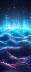 Wall Mural - stunning nebula background in shades of blue and purple, capturing the beauty of the cosmos and star