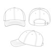 © Mi - Outline cap vector illustration isolated on white