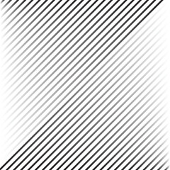 Poster - abstract monochrome geometric diagonal gradient thin line pattern.