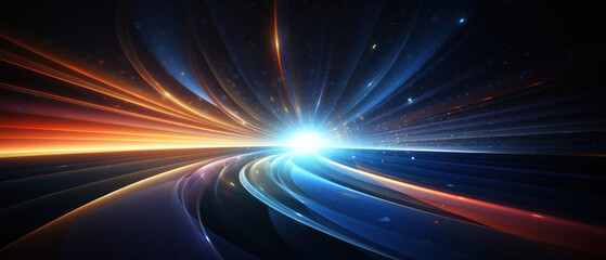 Wall Mural - stunning space background featuring a vibrant nebula and galaxy, with bright stars and glowing energ