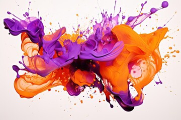 Poster - colorful paint splashes