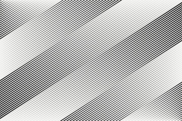 Poster - Black slant parallel dynamic random gradient stroke speed lines isolated on a white background. Minimalist abstract halftone fast stripes pattern. Geometric vector illustration