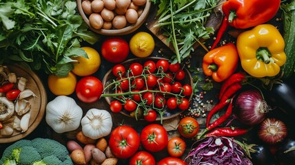 Wall Mural - vegetables on the table